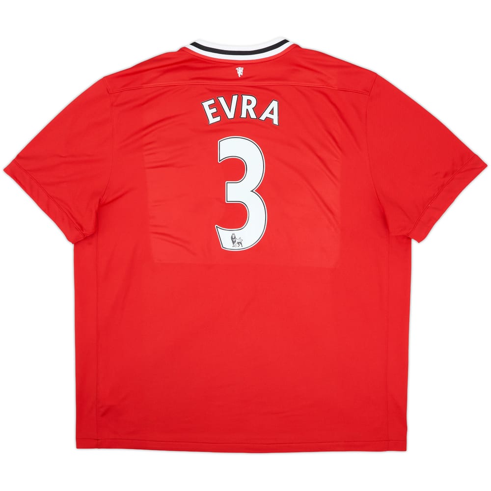 2011-12 Manchester United Home Shirt Evra #3 - 8/10 - (3XL)