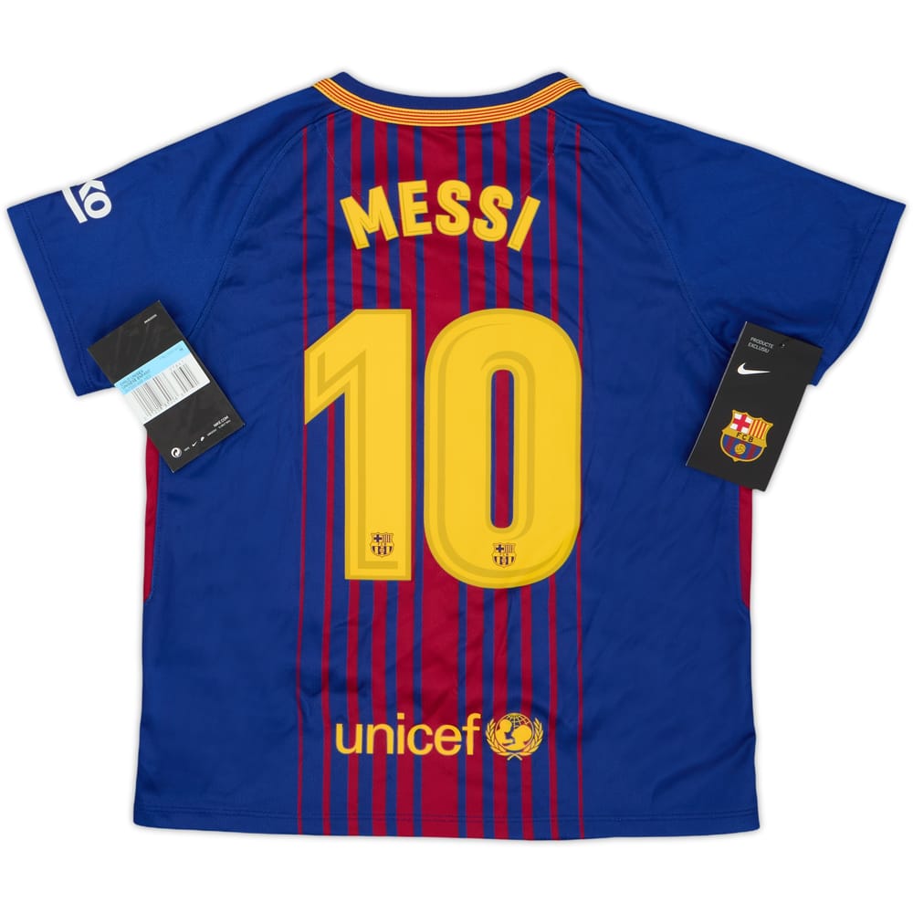 2017-18 Barcelona Home Shirt Messi #10 (5-6 Years)