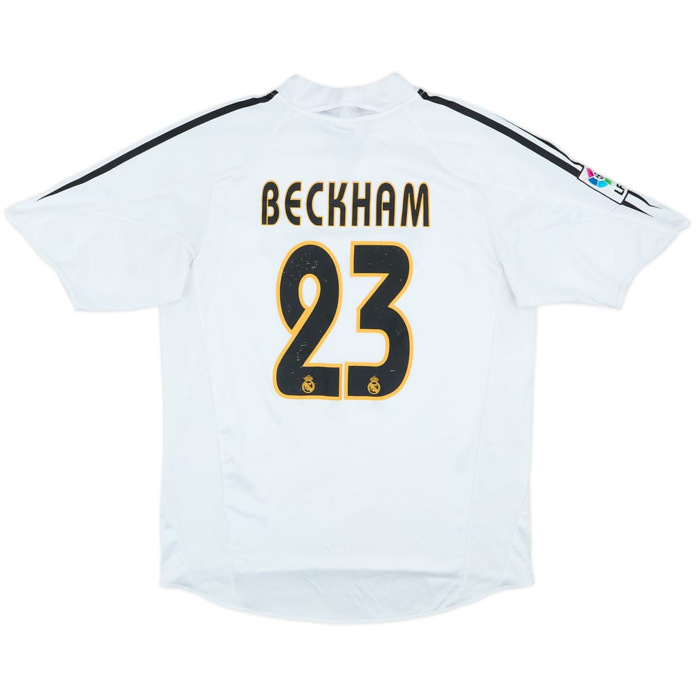 2004-05 Real Madrid Home Shirt Beckham #23 - 6/10 - (M)