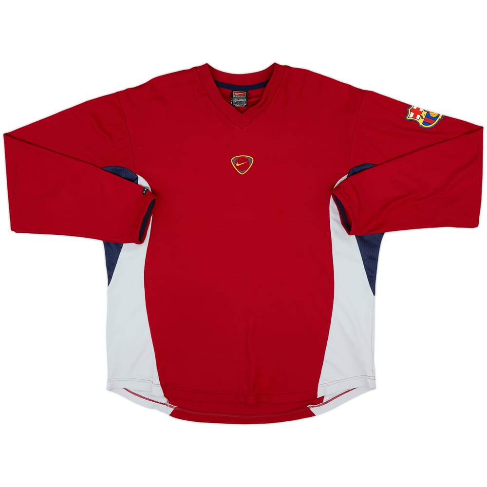 2000-01 Barcelona Nike Training L/S Shirt - 6/10 - (M)
