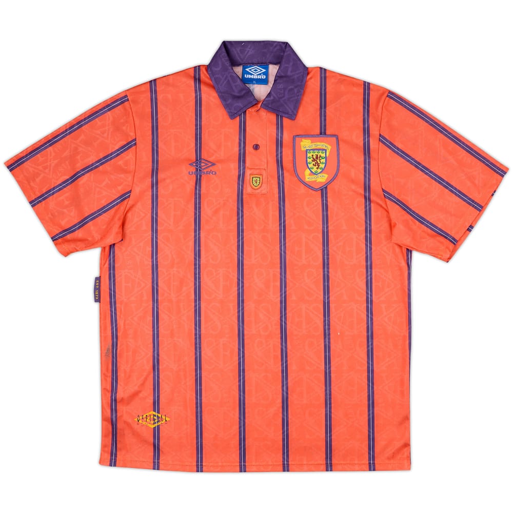 1993-95 Scotland Away Shirt - 9/10 - (XL)