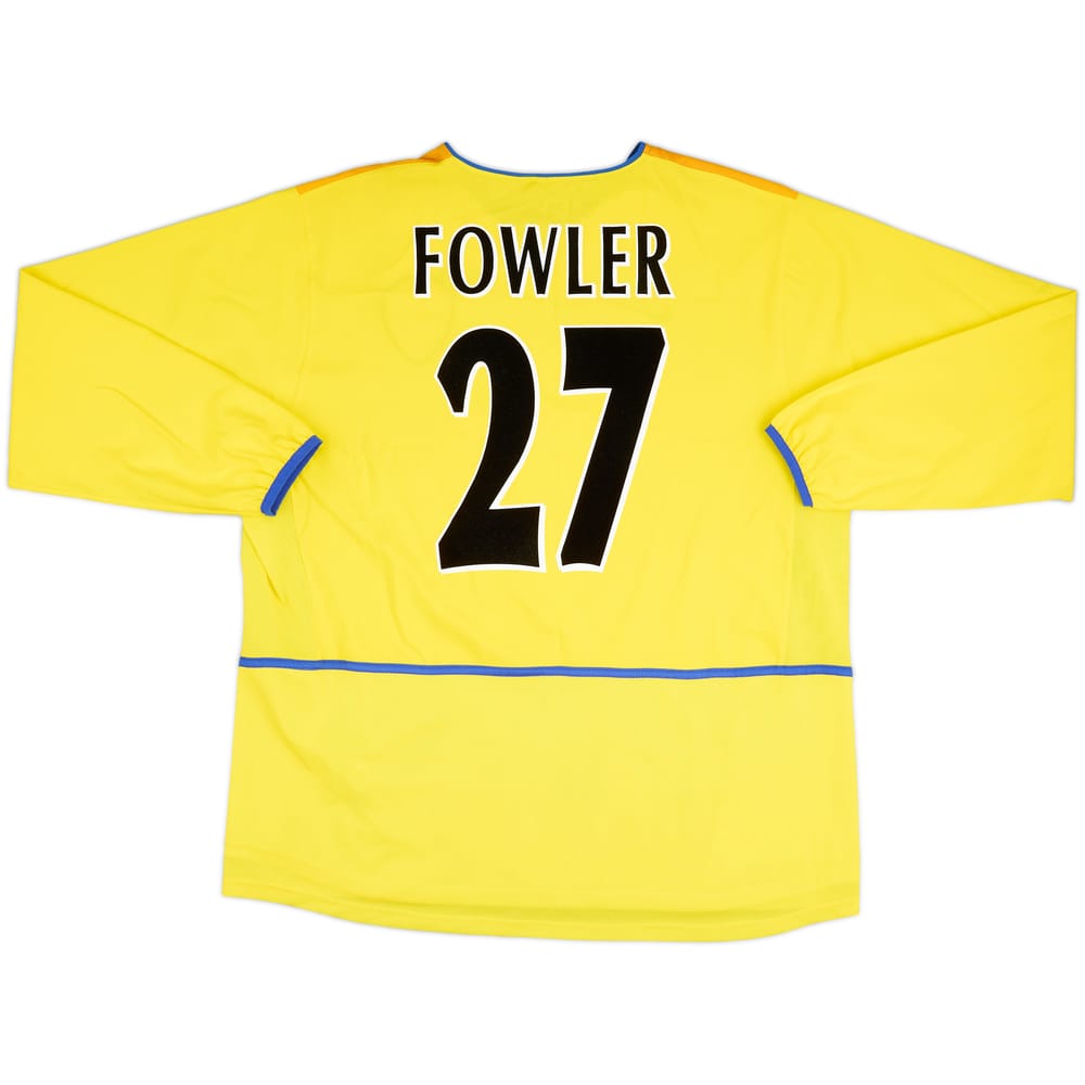 2002-03 Leeds United Away L/S Shirt Fowler #27 - 8/10 - (XXL)