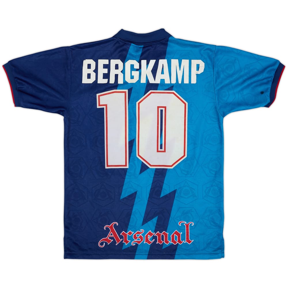 1995-96 Arsenal Away Shirt Bergkamp #10 - 5/10 - (XL.Boys)