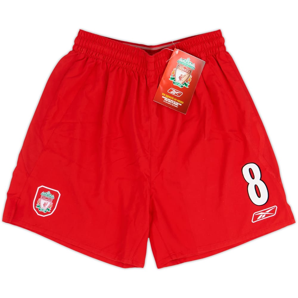 2004-06 Liverpool Home Shorts #8 (Gerrard) (M)