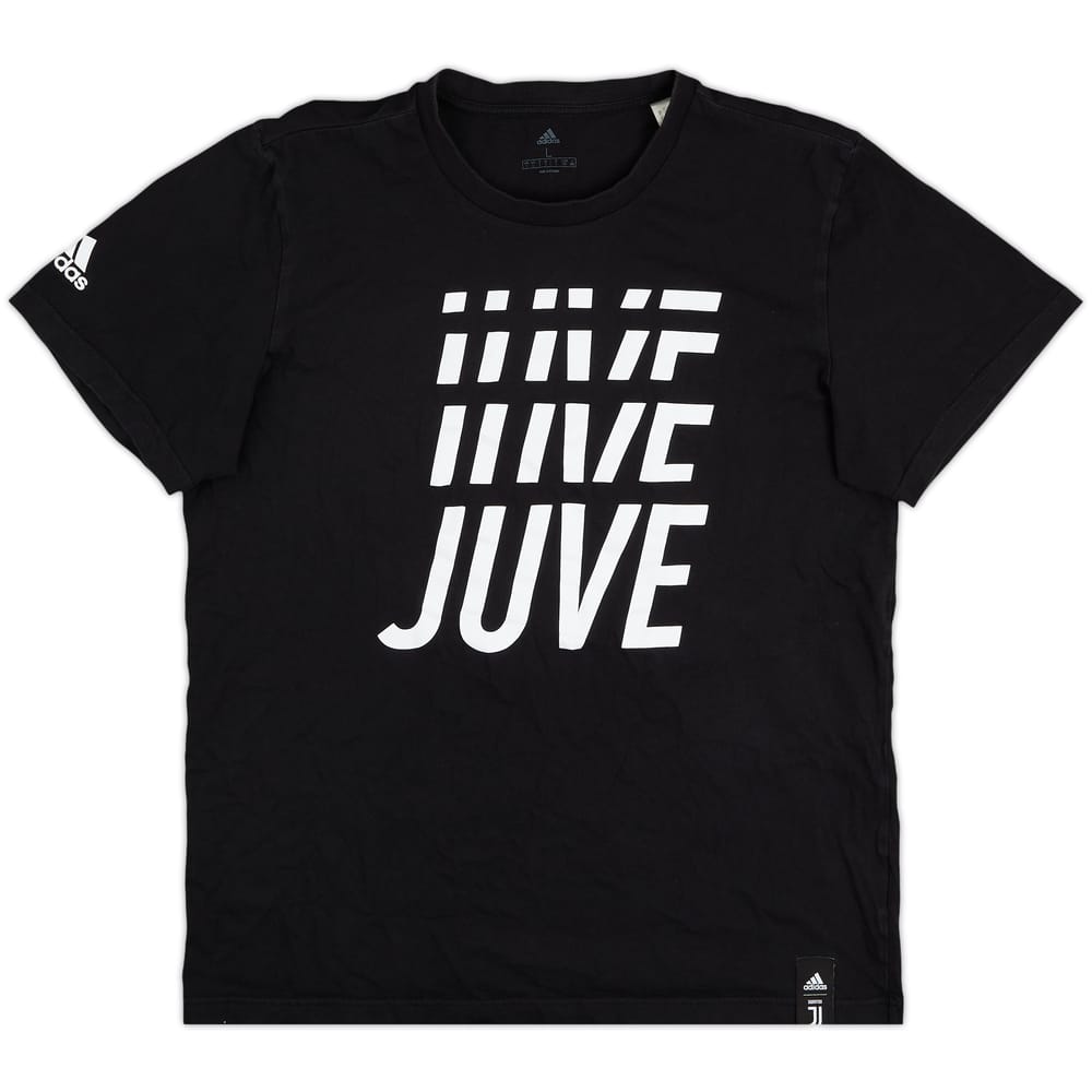 2019-20 Juventus adidas Cotton Tee - 8/10 - (L)