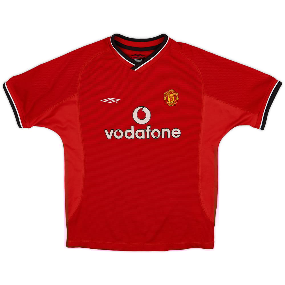 2000-02 Manchester United Home Shirt - 7/10 - (L.Boys)