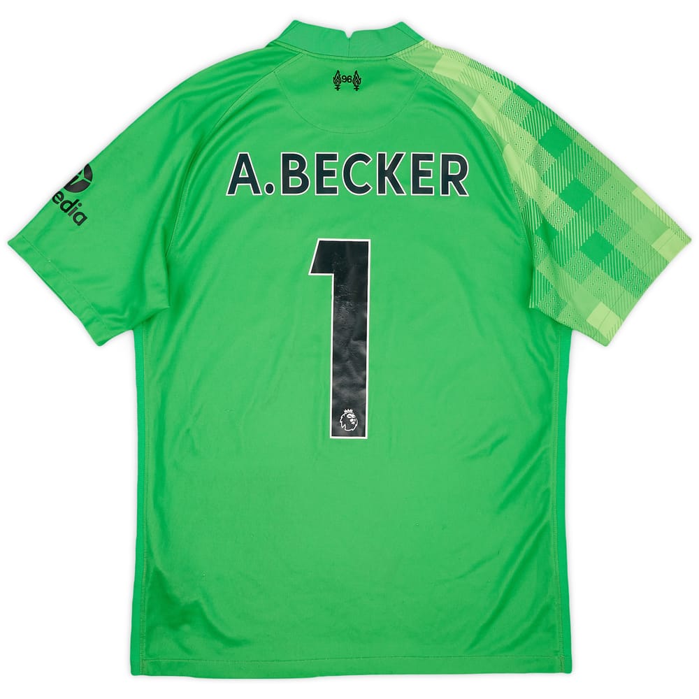 2021-22 Liverpool GK Shirt A. Becker #1 - 5/10 - (M)