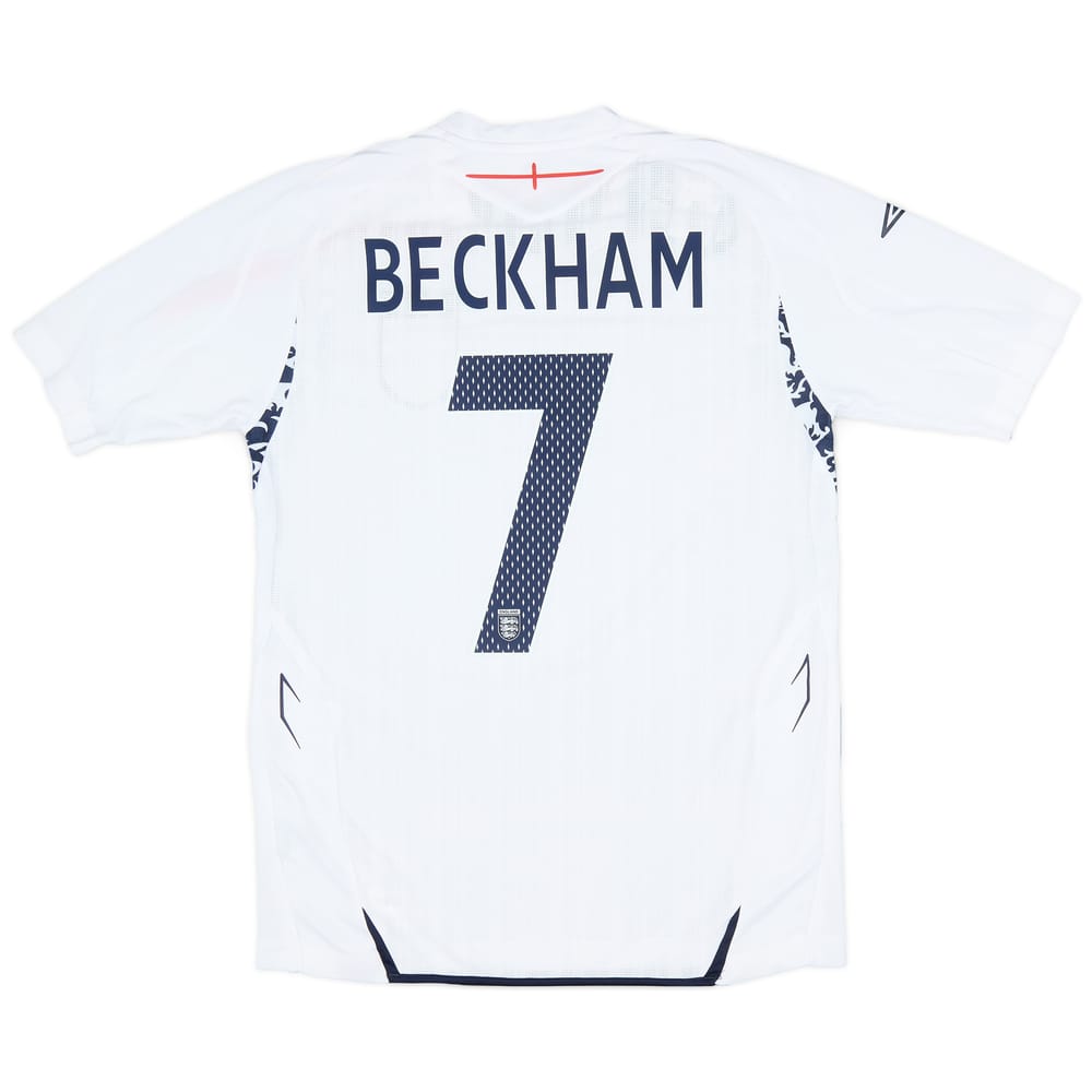 2007-09 England Home Shirt Beckham #7 (S)