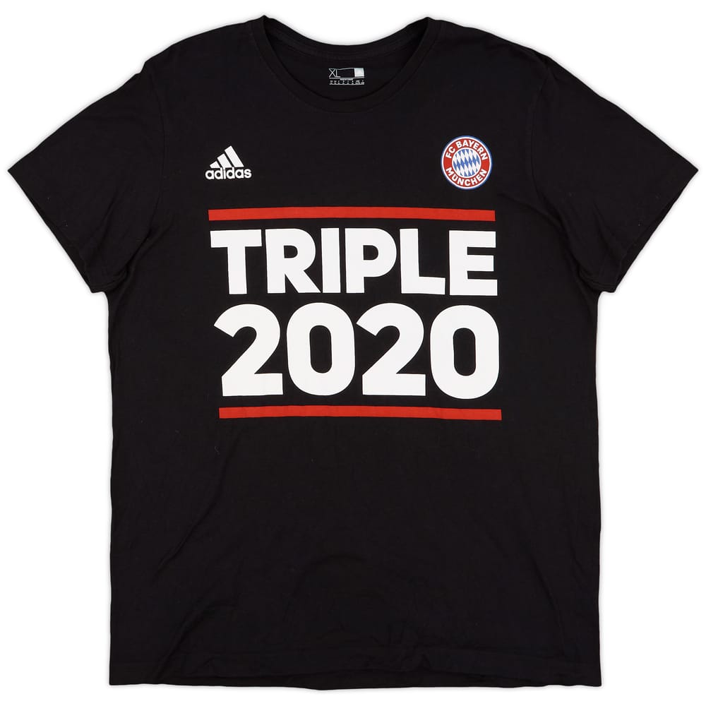 2020-21 Bayern Munich adidas 'Triple 2020' Cotton Tee - 9/10 - (XL)