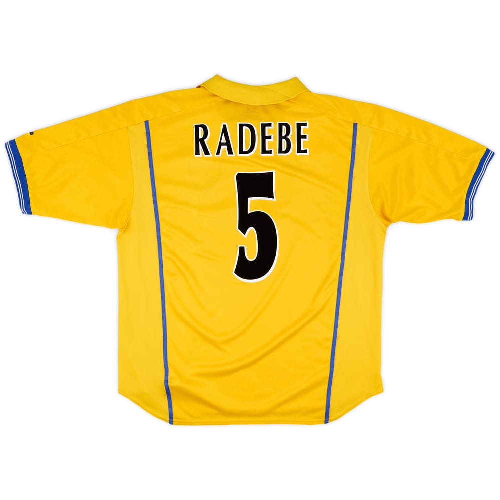 2000-02 Leeds United Away Shirt Radebe #5 - 7/10 - (XL)