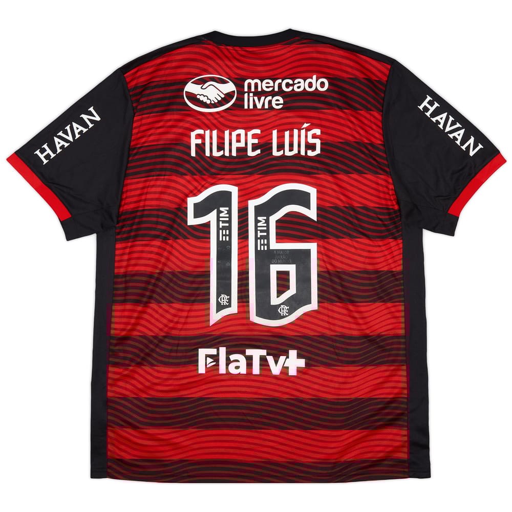 2022 Flamengo Home Shirt Filipe Luis #16 (XL)