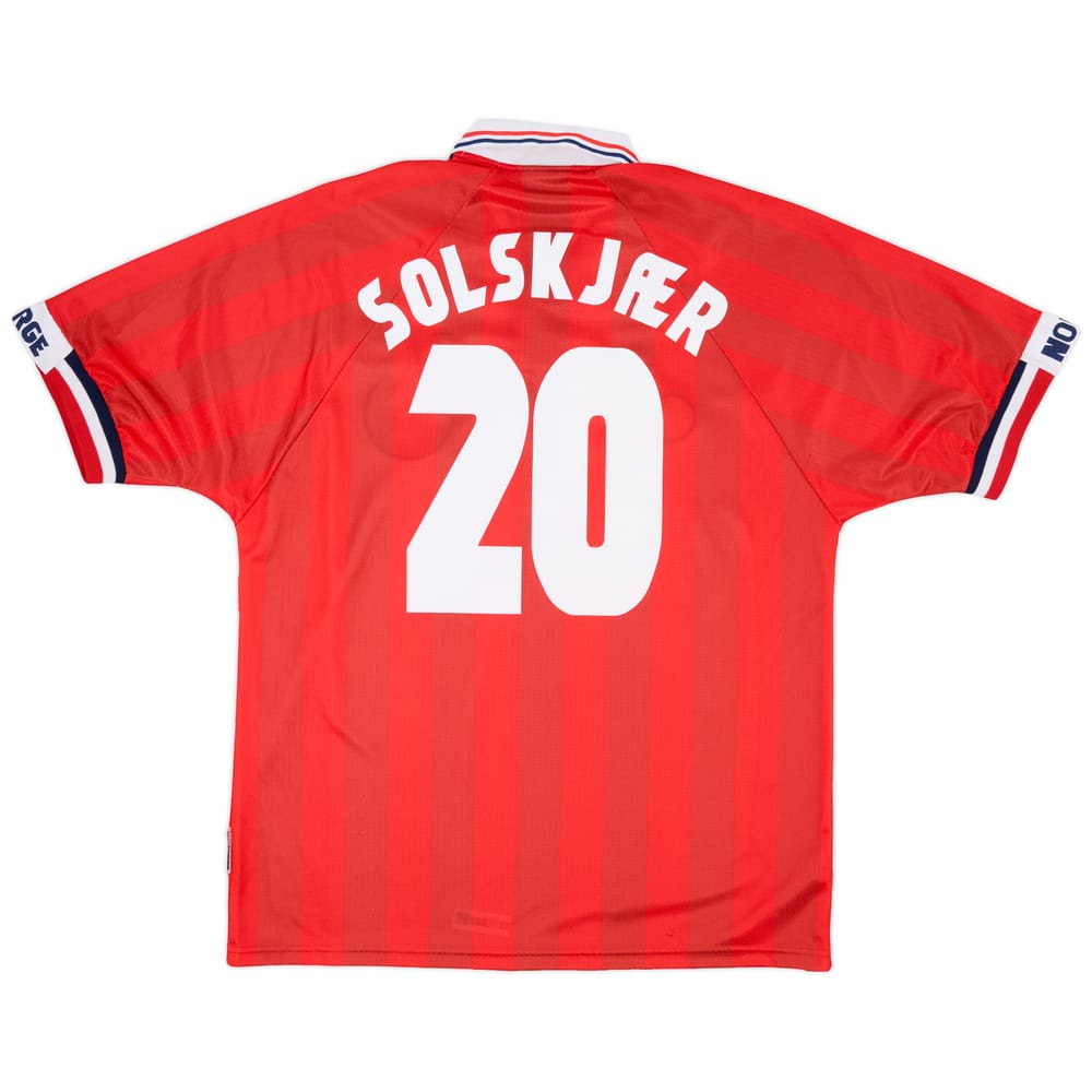 1998-00 Norway Home Shirt Solskjaer #20 - 9/10 - (L)