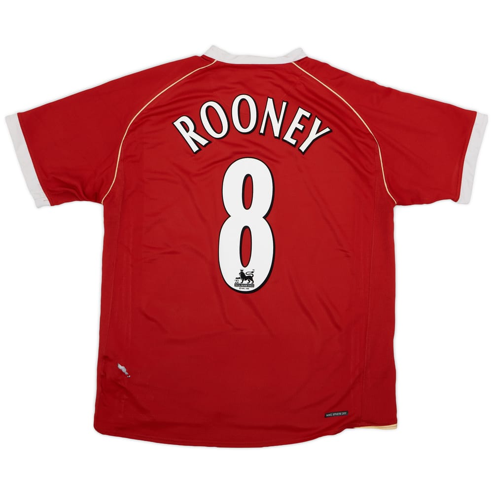 2006-07 Manchester United Home Shirt Rooney #8 - 4/10 - (L)