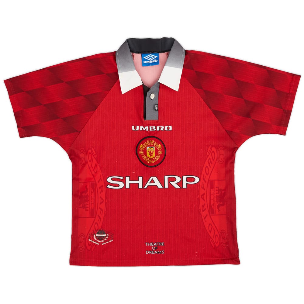 1996-98 Manchester United Home Shirt - 6/10 - (Y)