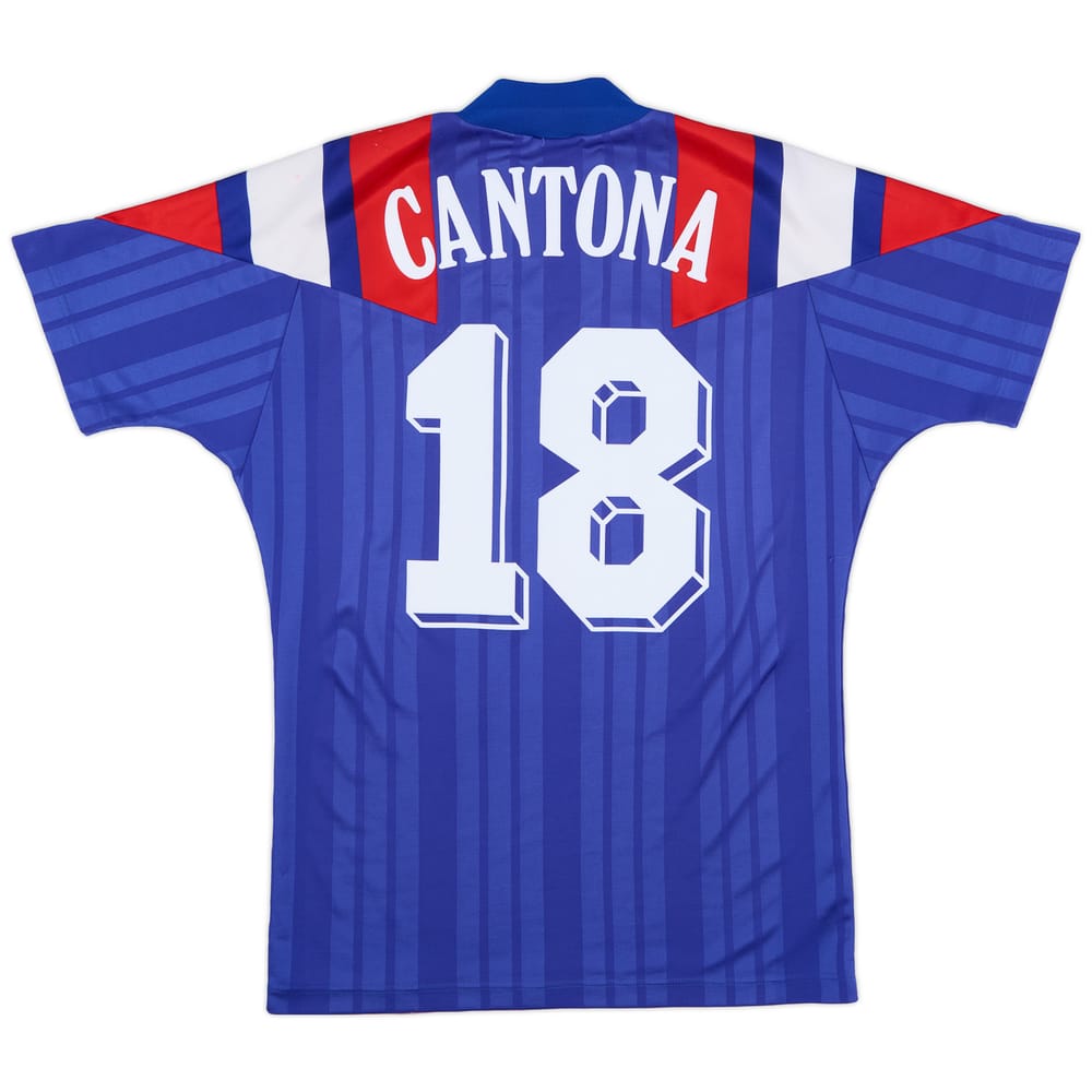 1992-94 France Home Shirt Cantona #18 - 7/10 - (S)