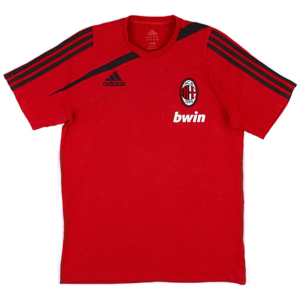 2009-10 AC Milan adidas Cotton Tee - 7/10 - (S)