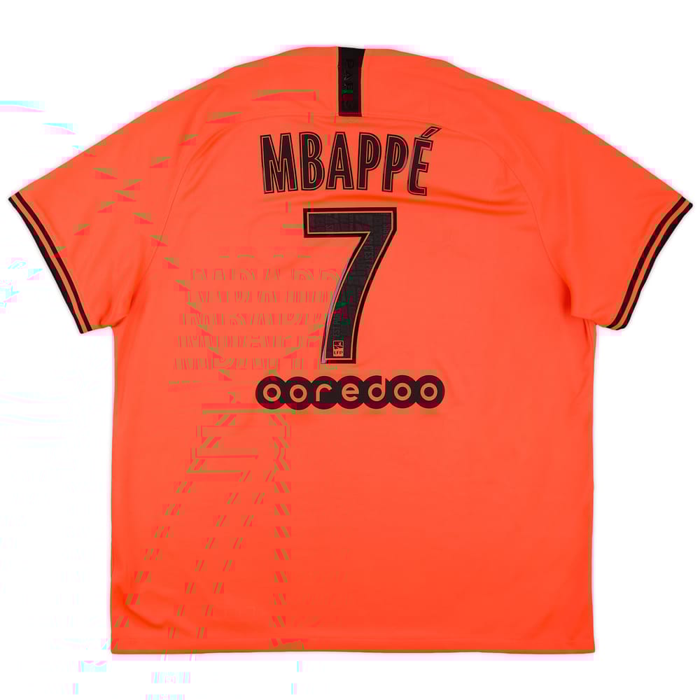 2019-20 Paris Saint-Germain Away Shirt Mbappe #7 - 7/10 - (XXL)