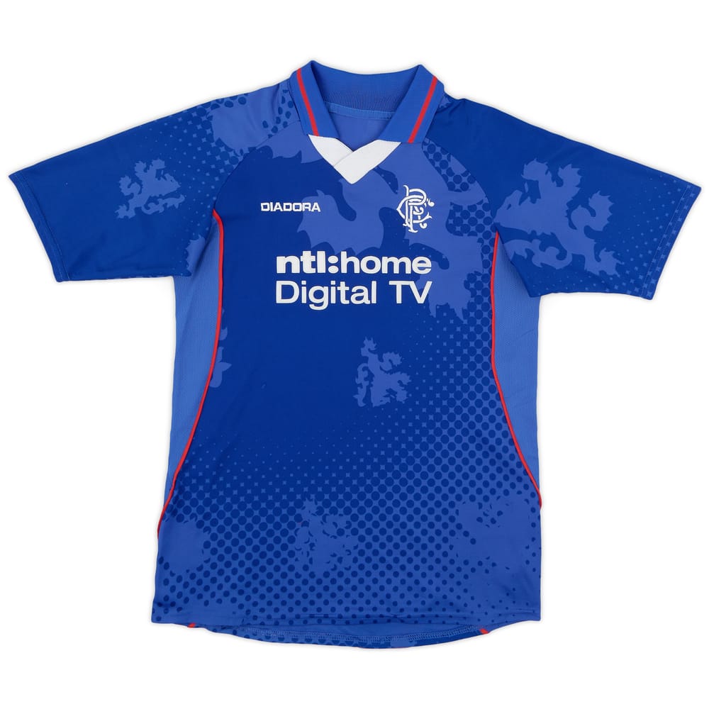 2002-03 Rangers Home Shirt - 9/10 - (L.Boys)