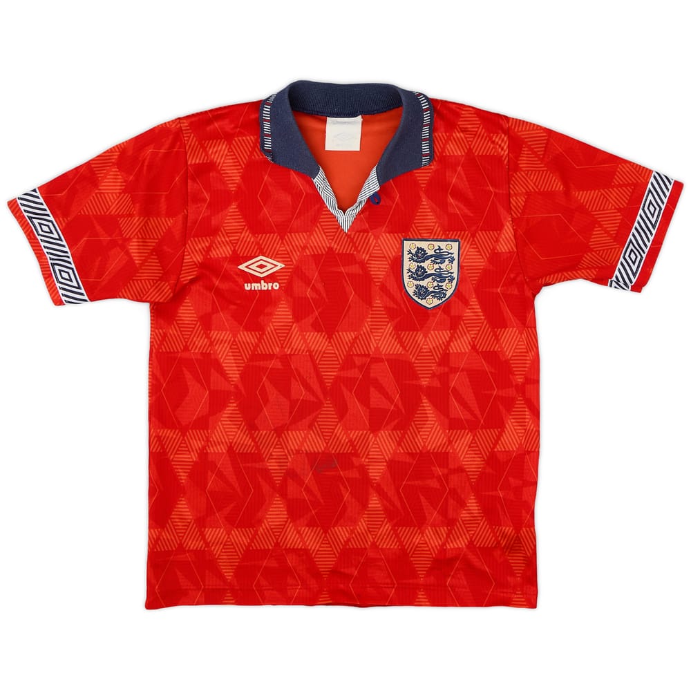 1990-93 England Away Shirt - 6/10 - (L.Boys)
