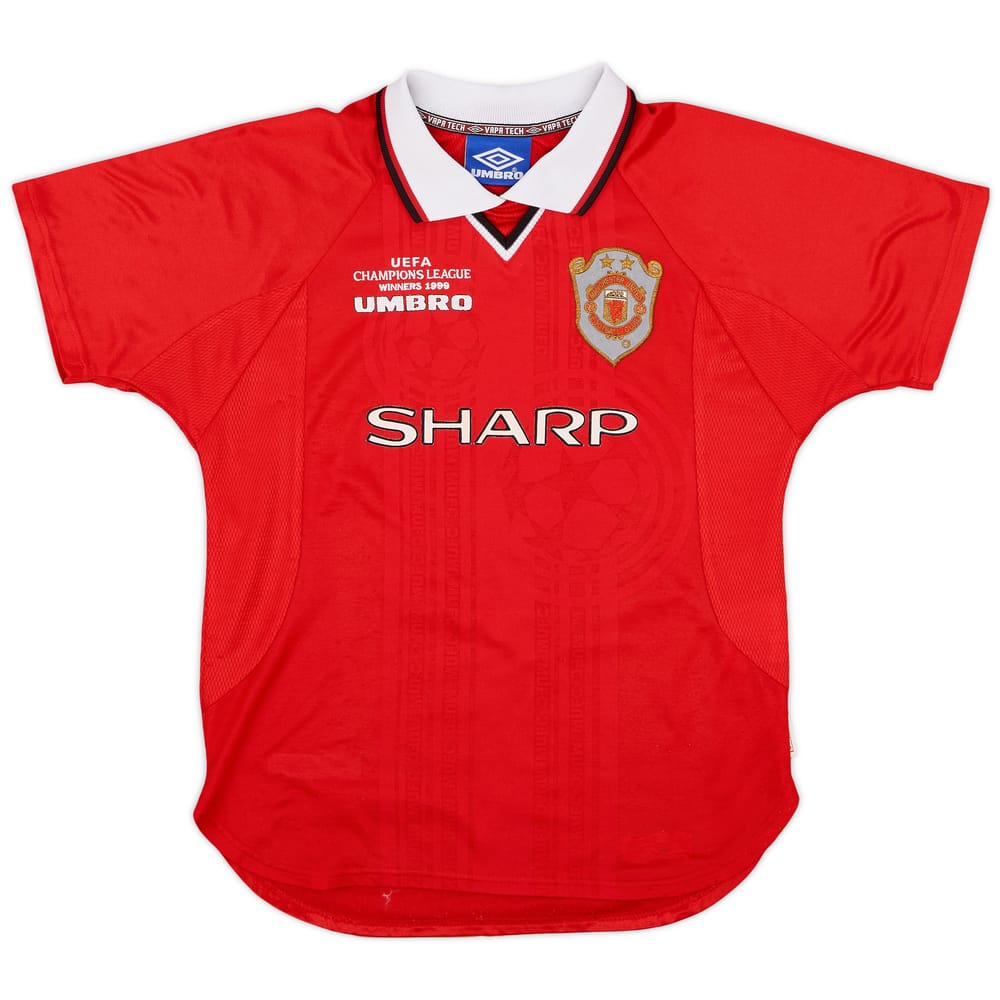 1999-00 Manchester United 'CL Winners' Shirt - 8/10 - (L.Boys)