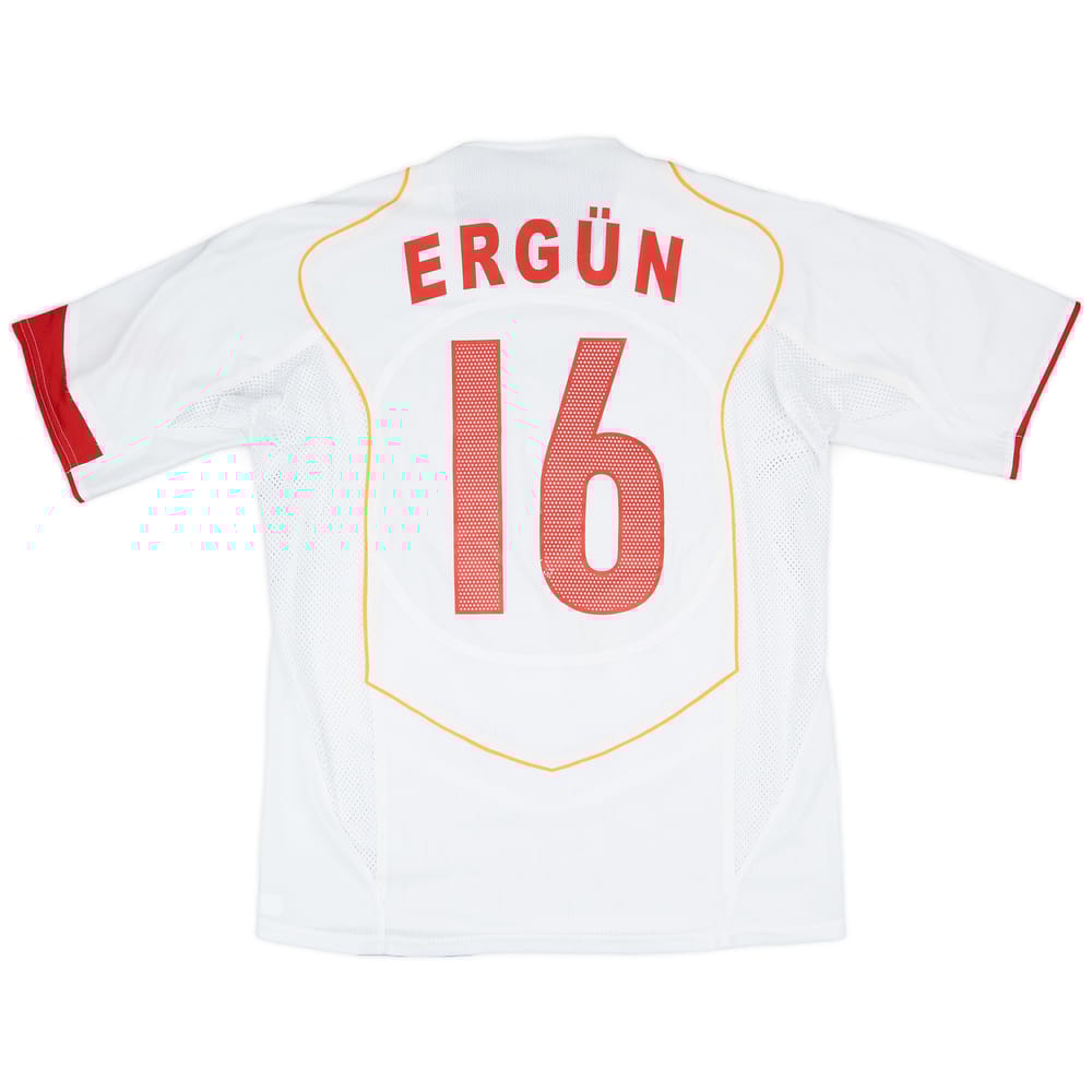 2004-06 Turkey Player Issue Away Shirt Ergun #16 - 7/10 - (L)