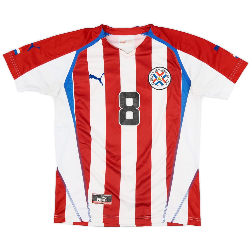 2004-06 Paraguay Home Shirt #8 - 5/10 - (S)