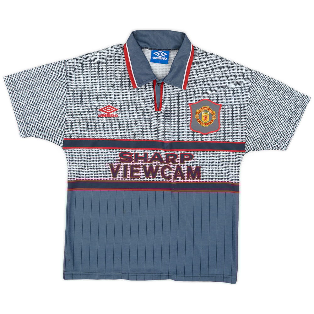 1995-96 Manchester United Away Shirt - 8/10 - (L.Boys)