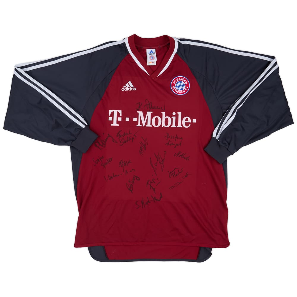 2002-03 Bayern Munich Signed Home L/S Shirt - 8/10 - (L)