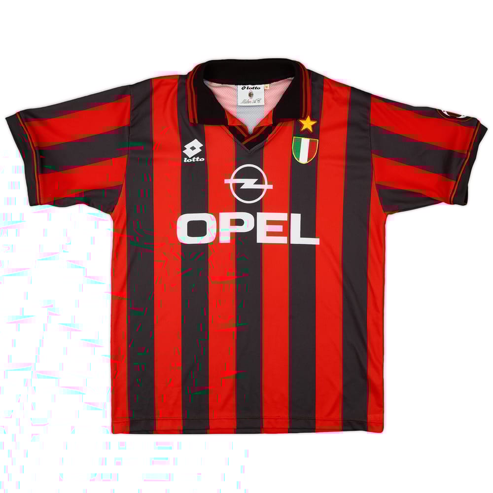 1994-95 AC Milan Home Shirt - 9/10 - (M)