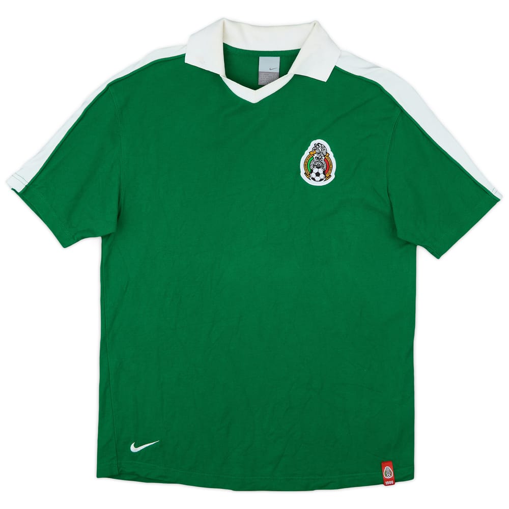 2005-06 Mexico Nike Retro Polo Shirt Mexico #9 - 8/10 - (L)