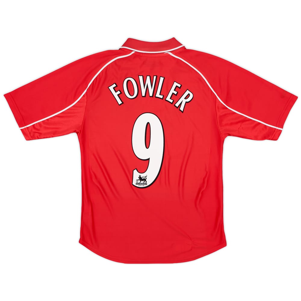2000-02 Liverpool Home Shirt Fowler #9 - 6/10 - (M)