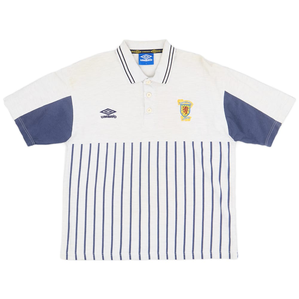 1990s Scotland Umbro Polo Shirt - 8/10 - (L)