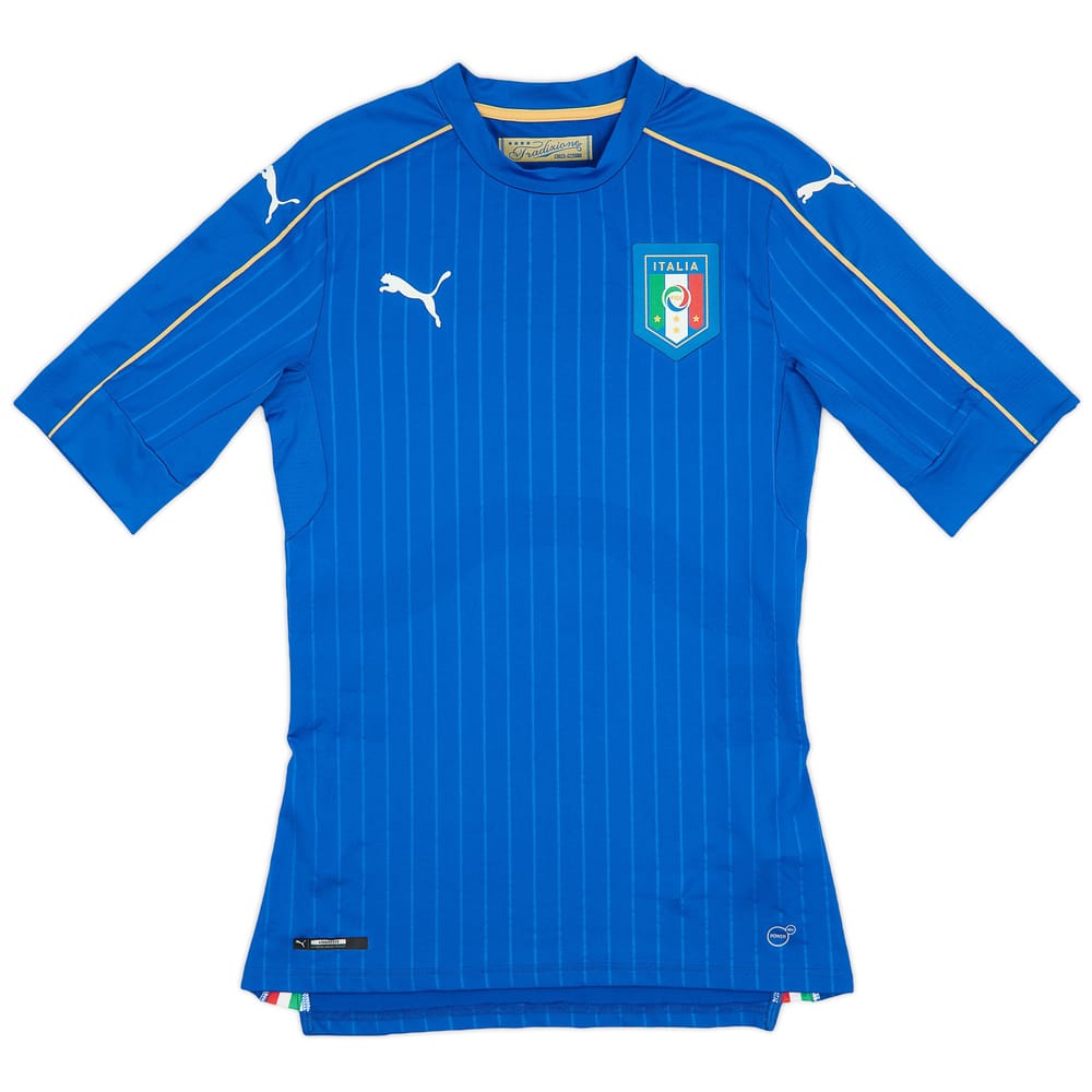 2016-17 Italy Authentic Home Shirt (ACTV Fit) - 9/10 - (L)