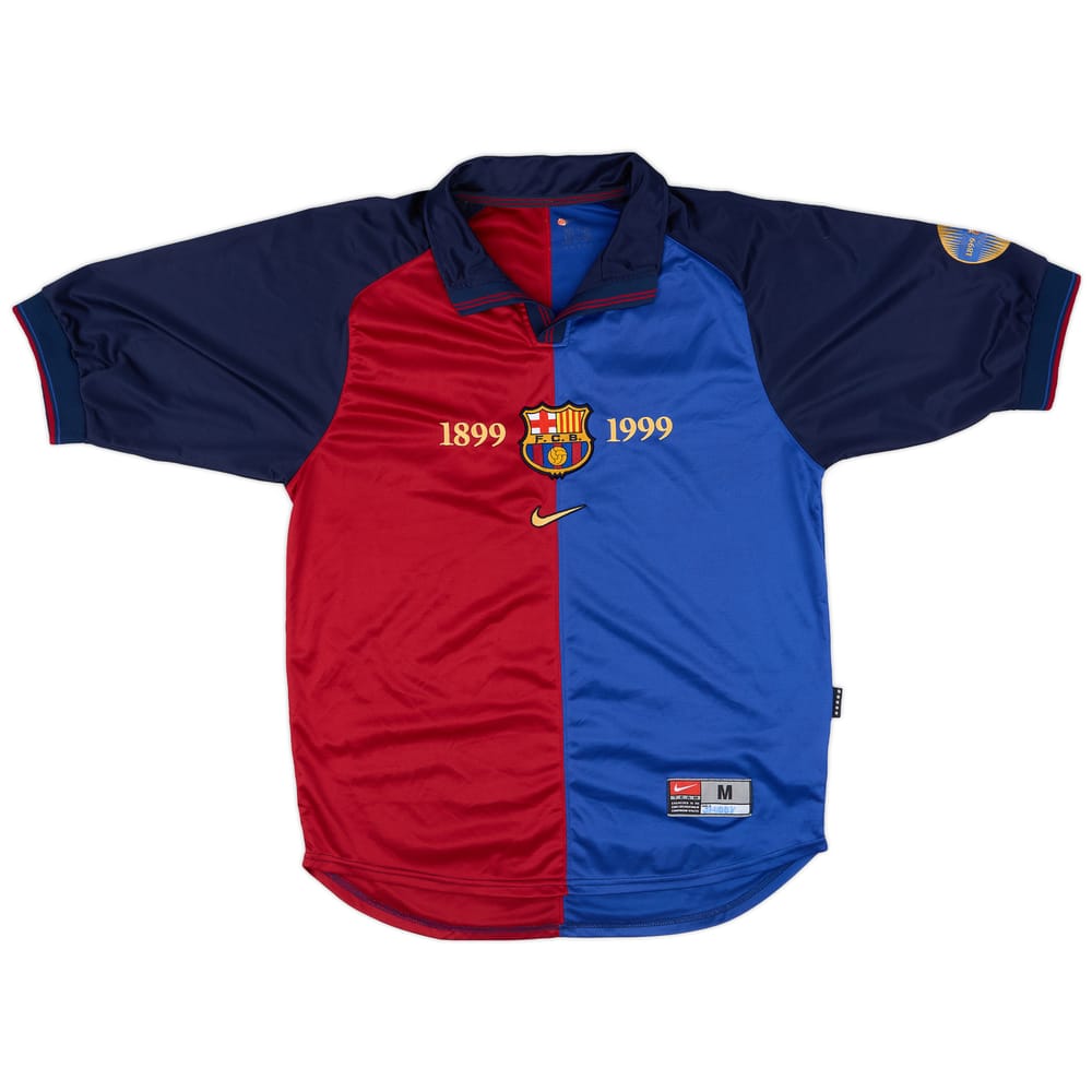 1999-00 Barcelona Centenary Home Shirt - 7/10 - (M)