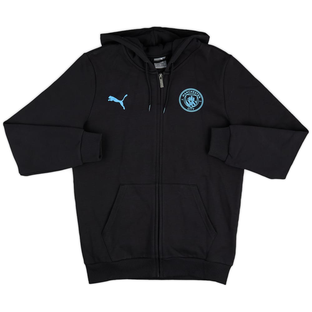 2023-24 Manchester City Puma Hooded Sweat Top - 9/10 - (S)