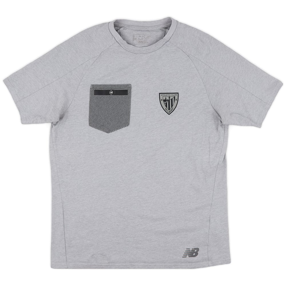 2017-18 Athletic Bilbao New Balance Cotton Tee - 7/10 - (M)