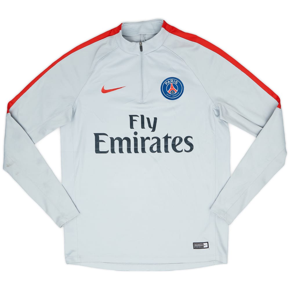 2017-18 Paris Saint-Germain Nike 1/4 Zip Training Top - 7/10 - (M)