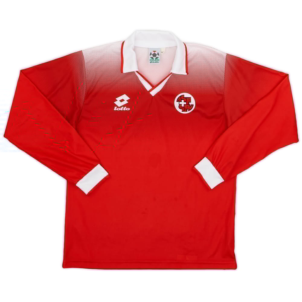 1996-98 Switzerland Home L/S Shirt - 7/10 - (XXL.Boys)
