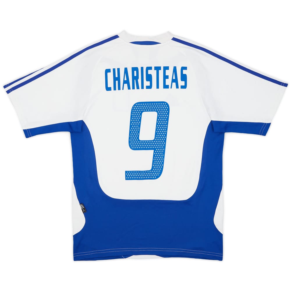 2004-06 Greece Away Shirt Charisteas #9 - 6/10 - (S)