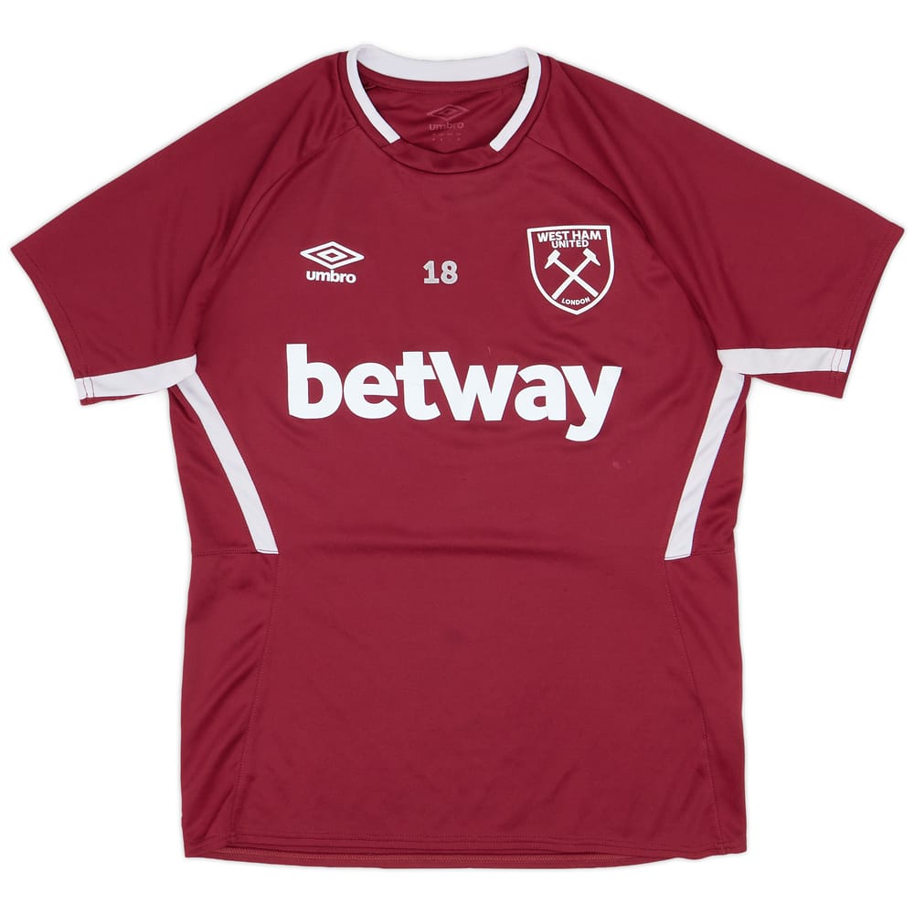2019-20 West Ham Player Issue Umbro Training Shirt #18 - 8/10 - (M)