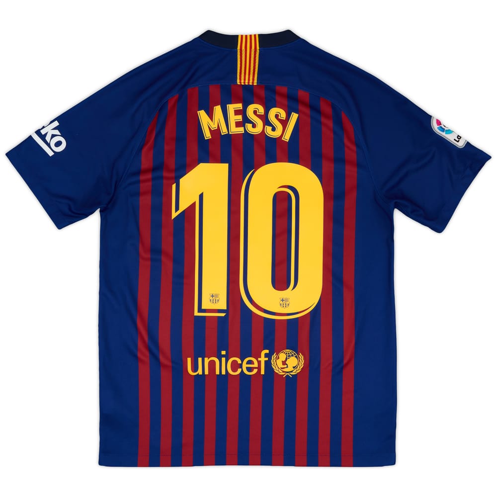 2018-19 Barcelona Home Shirt Messi #10 - 8/10 - (M)
