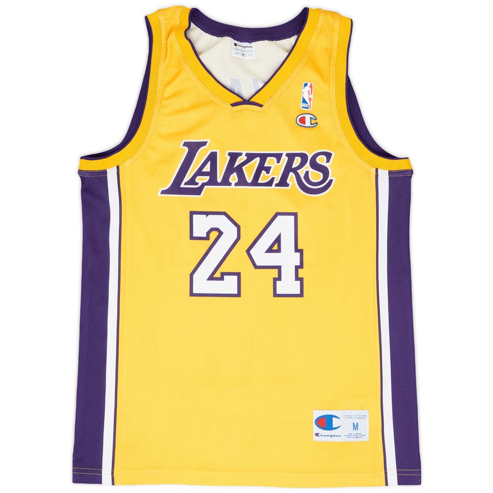 2006-10 LA Lakers Bryant #24 Champion Home Jersey - 8/10 - (M)