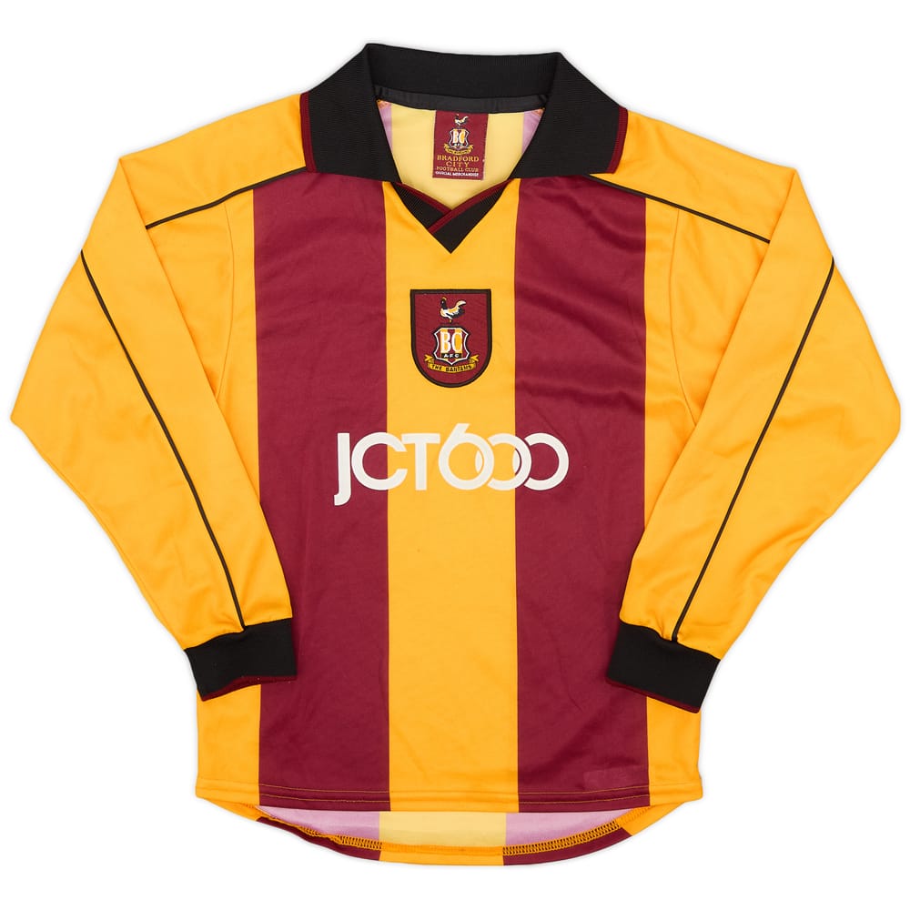 2001-03 Bradford City Home L/S Shirt - 8/10 - (M.Boys)