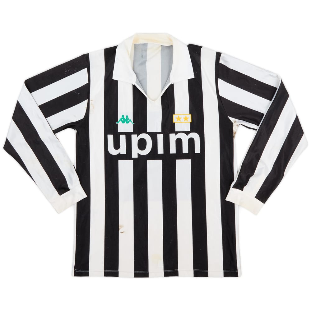 1991-92 Juventus Basic Home L/S Shirt - 6/10 - (L)