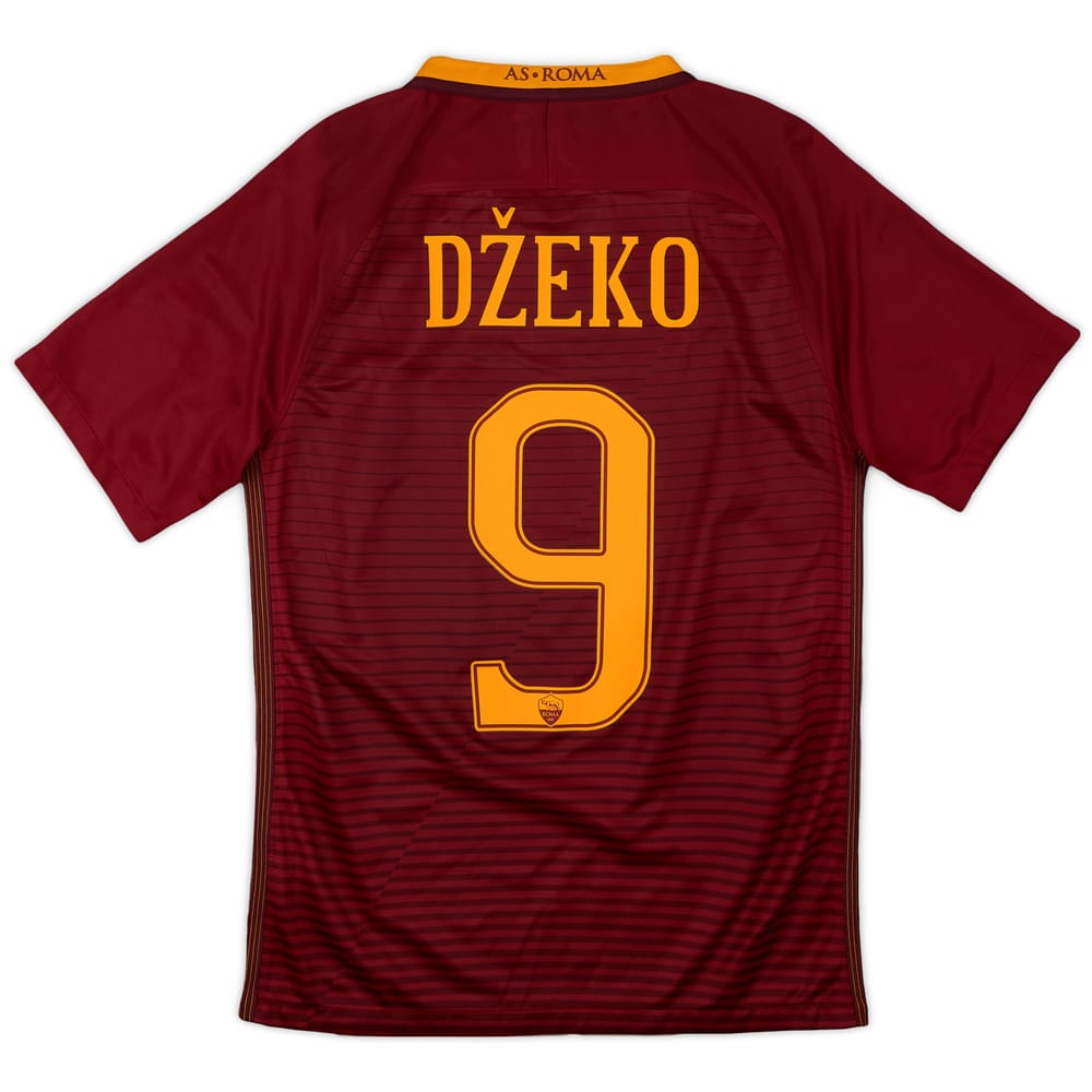 2016-17 Roma Home Shirt Dzeko #9 - 9/10 - (S)