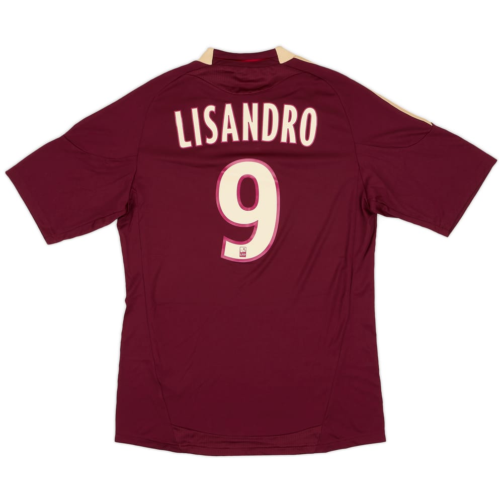 2010-11 Lyon Away Shirt Lisandro #9 (M)