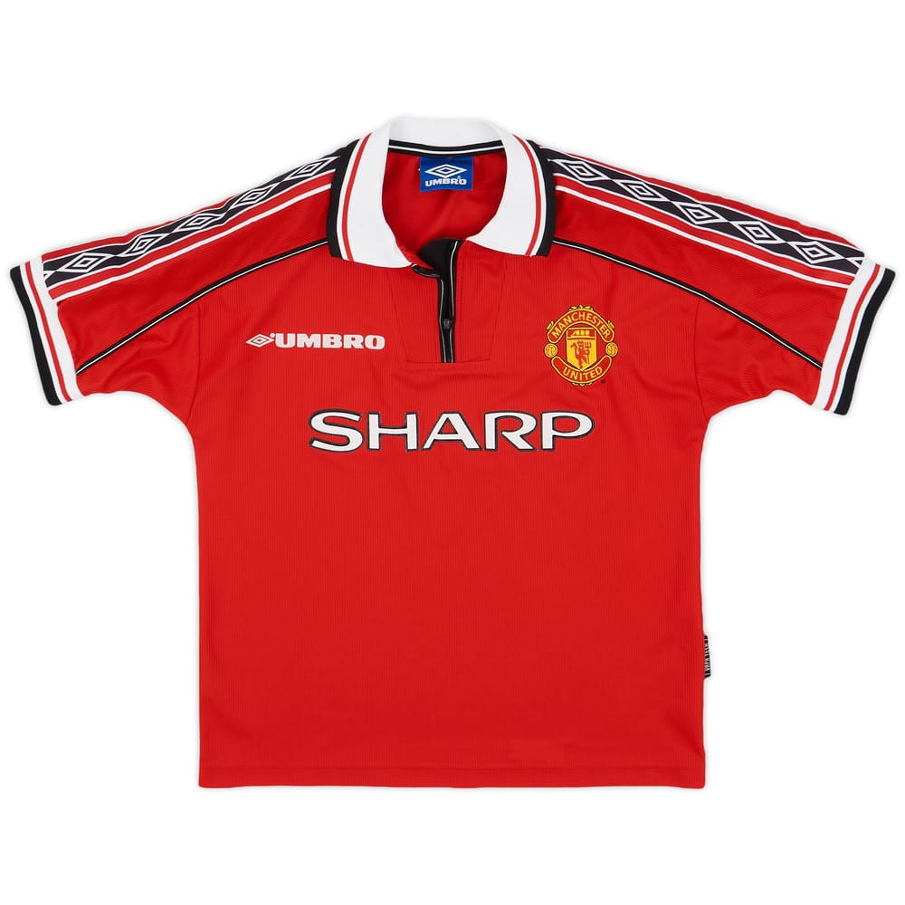 1998-00 Manchester United Home Shirt - 8/10 - (Y)