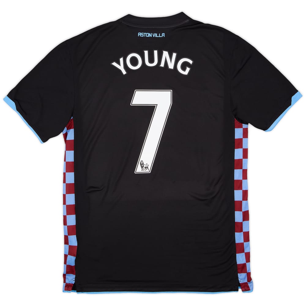 2010-11 Aston Villa Away Shirt Young #7 - 7/10 - (L)