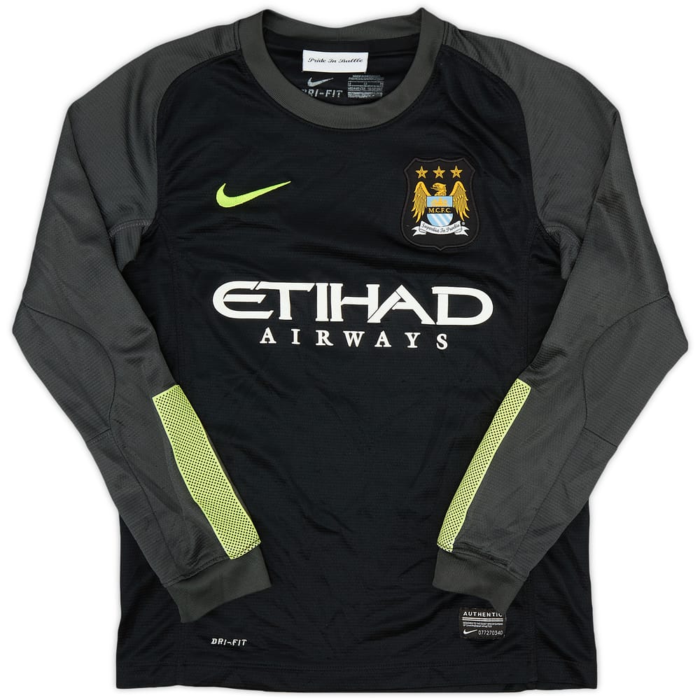 2013-14 Manchester City GK Shirt - 8/10 - (M.Boys)
