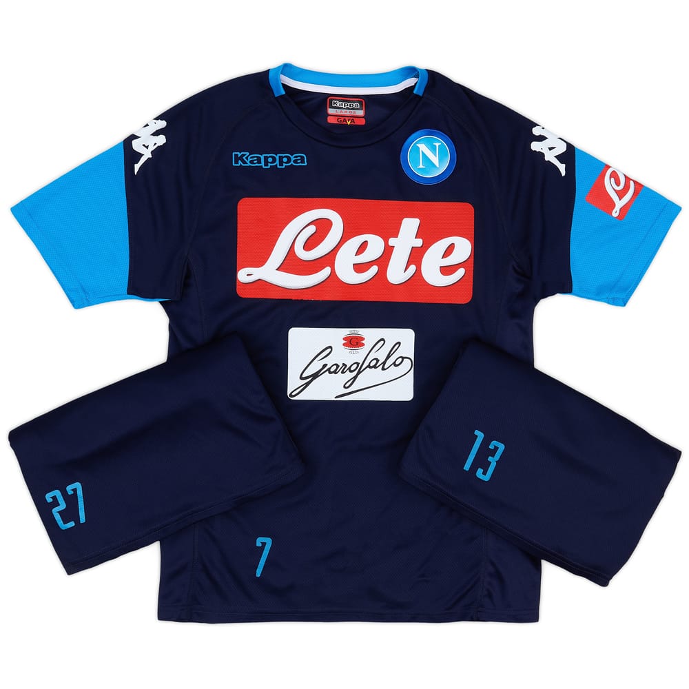2017-18 Napoli Player Issue Training Tee # - 5/10